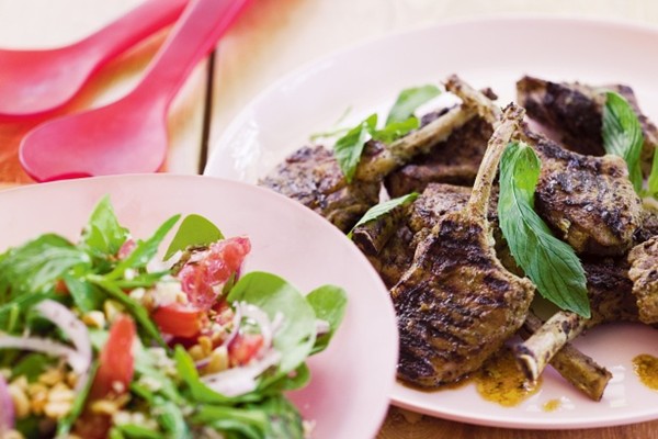 Green masala lamb cutlets