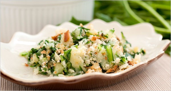 Green mashed potatoes