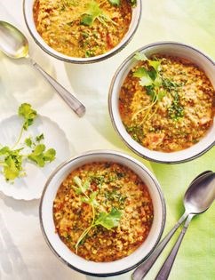 Green mung bean & coconut dal