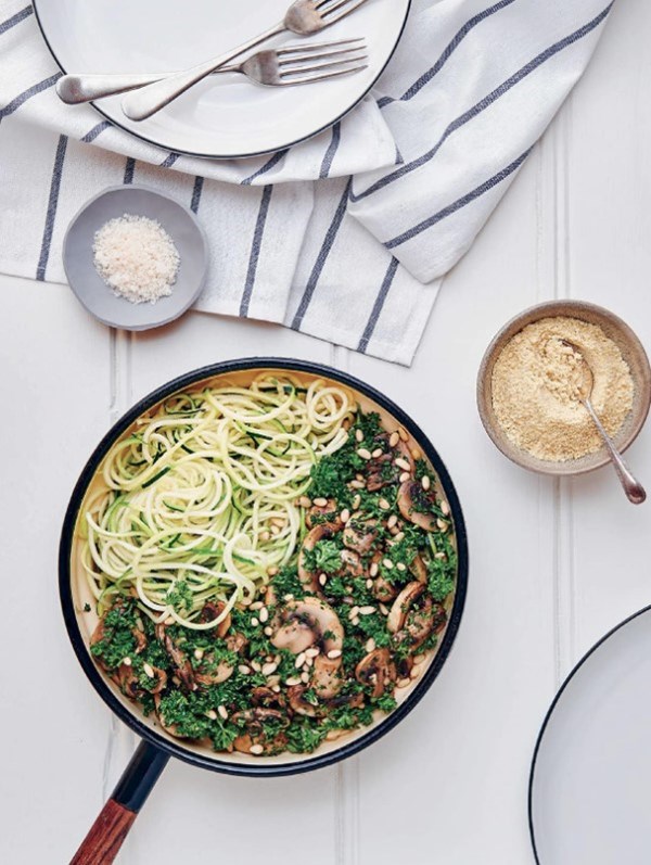 Green mushie noodle bowl