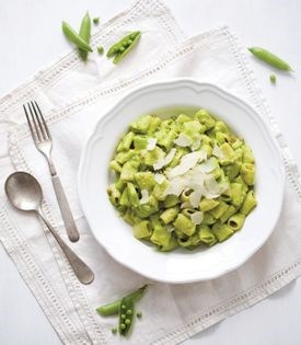 Green pea carbonara