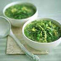 Green pea soup 