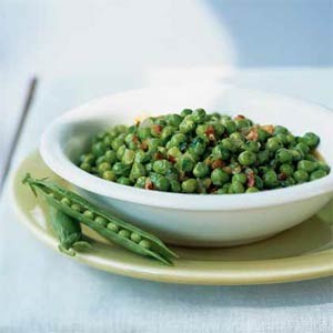 Green peas with pancetta