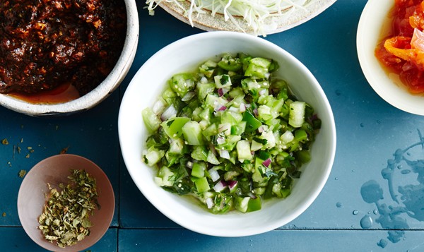 Green pico de gallo