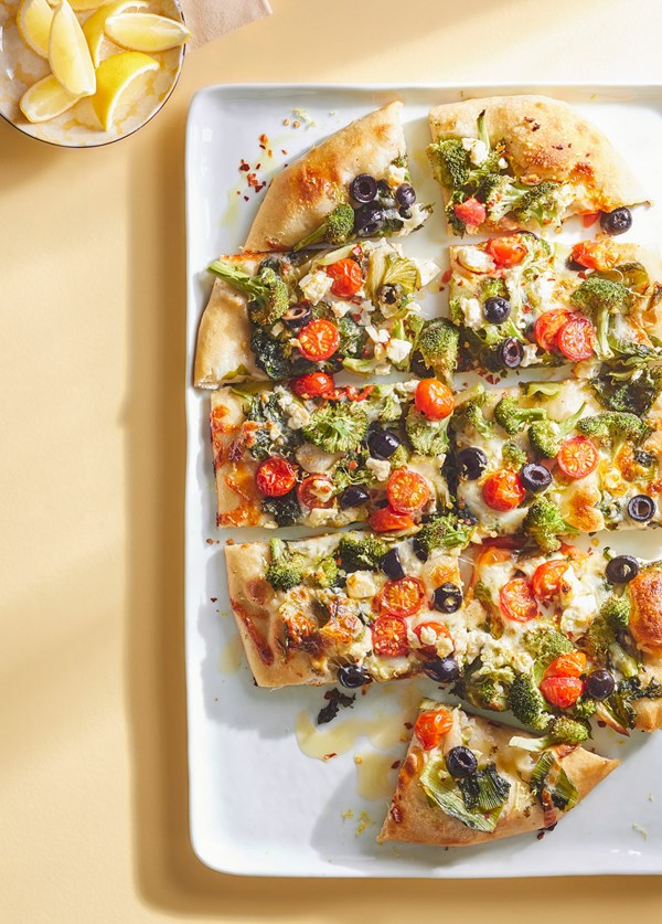 Green pizza