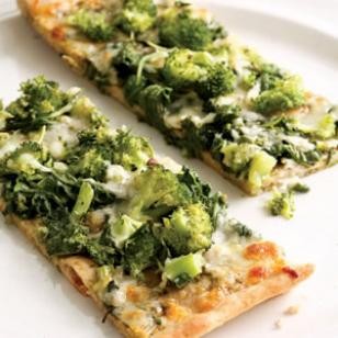Green pizza