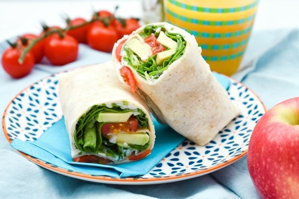 Green power lunch wrap