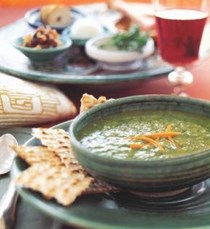 Green purée for Passover (Velouté vert de pessah)