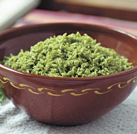 Green rice (Arroz verde)