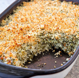 Green rice casserole