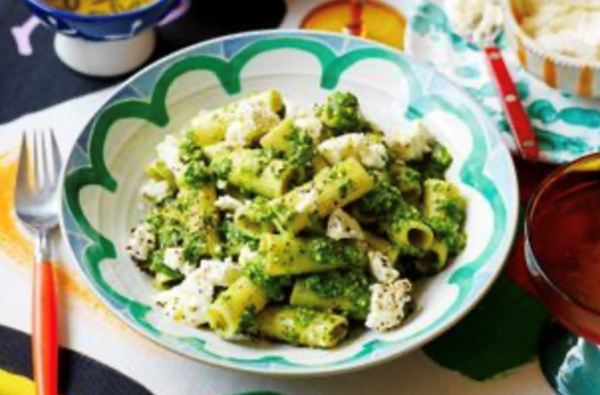 Green rigatoni [Jenna Holmes]