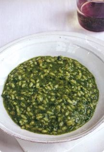 Green risotto
