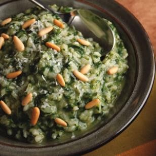 Green risotto