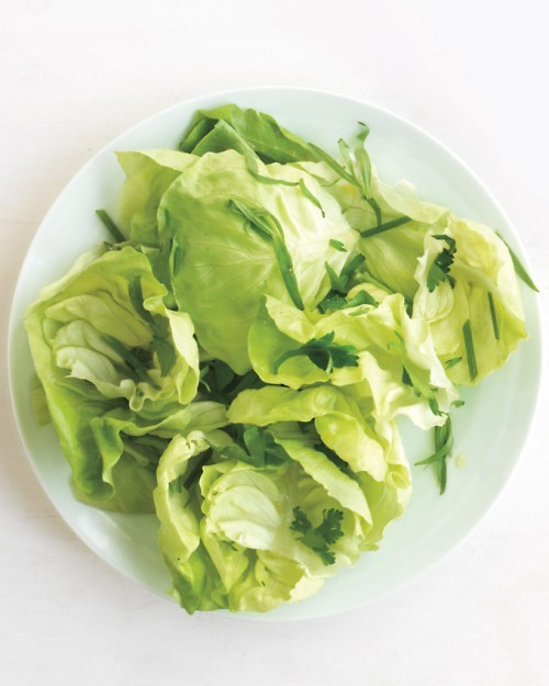 Green salad with herbs