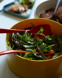 Green salad with Italian vinaigrette