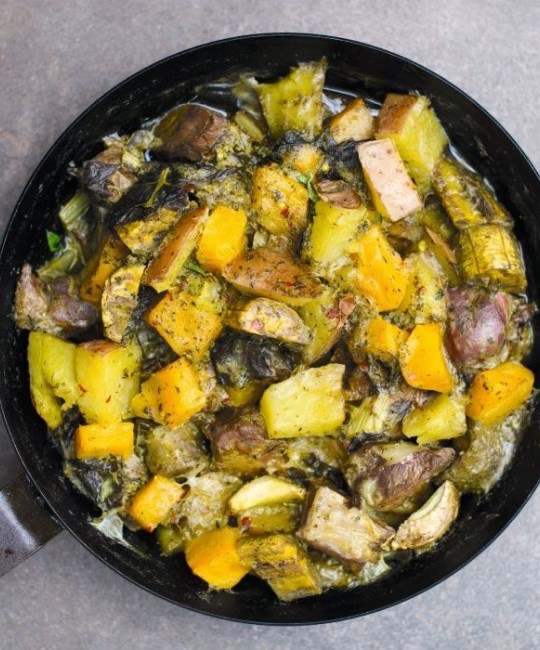 Green seasoning lamb rundown