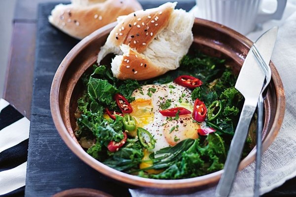 Green shakshouka