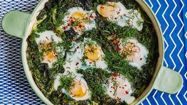 Green shakshuka