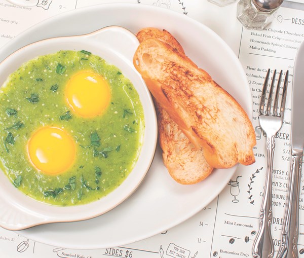Green shakshuka