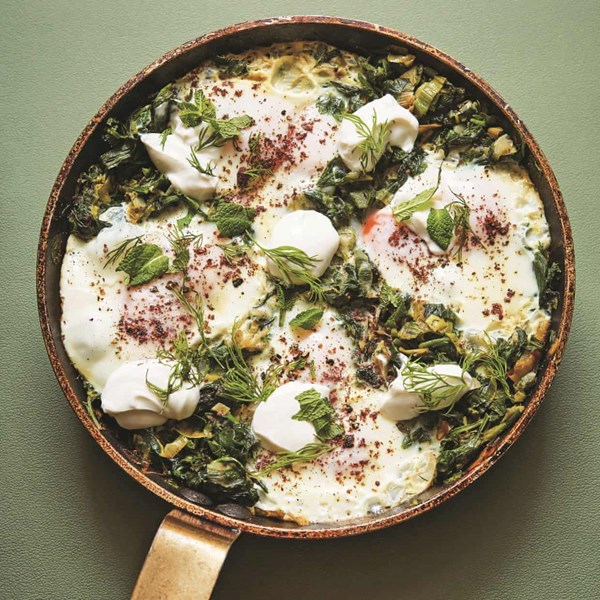 Green shakshuka
