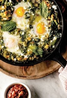 Green shakshuka