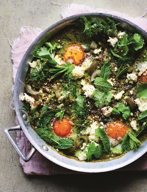 Green shakshuka