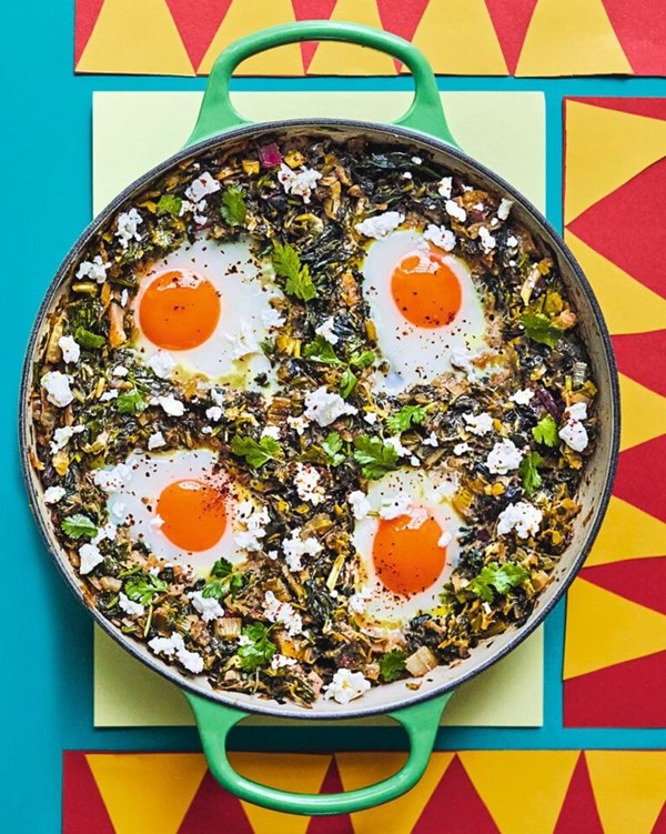 Green shakshuka 