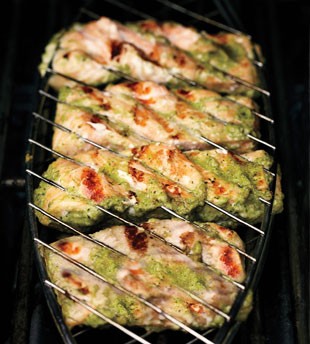 Green shawarma salmon