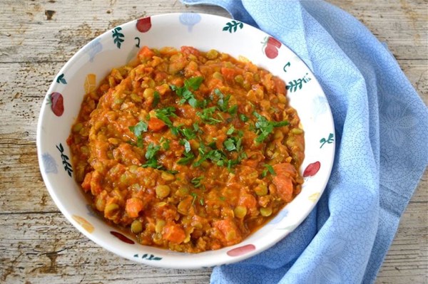 Green split pea curry