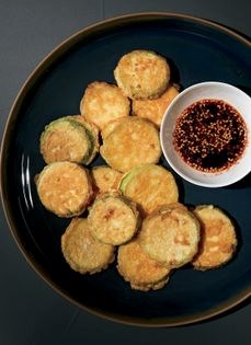 Green squash fritters (Hobak jeon)