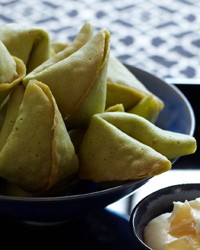 Green-tea fortune cookies