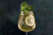 Green tea Hugo spritz [Katie Renshaw]