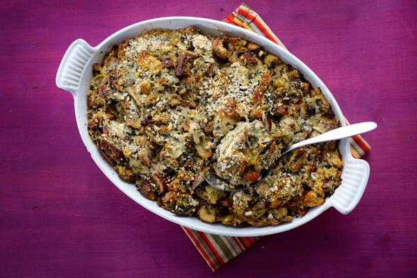 Green tea-infused veggie stuffing