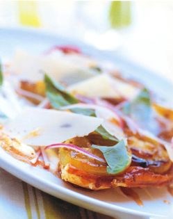 Green tomato tarte Tatin