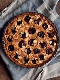 Greengage frangipane tart