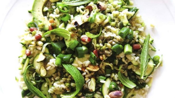 Greens and grains salad