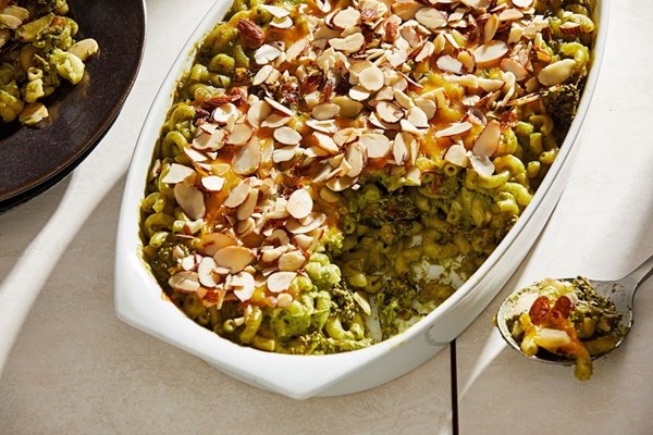 Greens mac and cheese