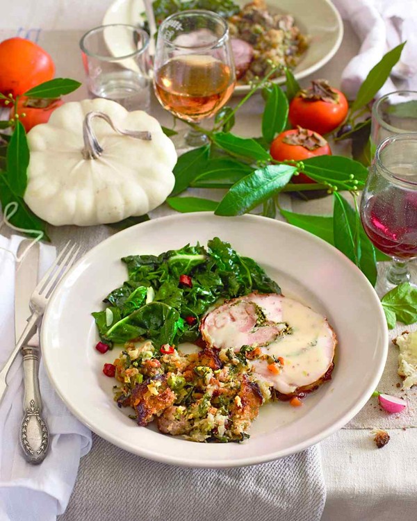 Greens with garlic and chiles