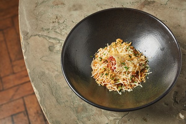 Grey squirrel ragù with celeriac lasagne