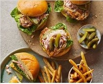 Griddled chicken & slaw sandwich
