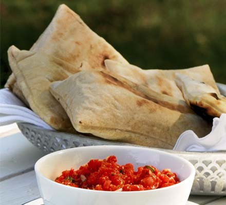 Griddled flatbreads