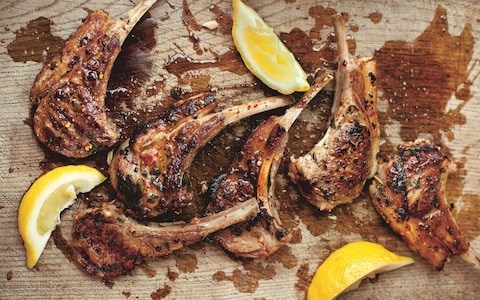 Griddled lamb chops (Lamb scottadito)