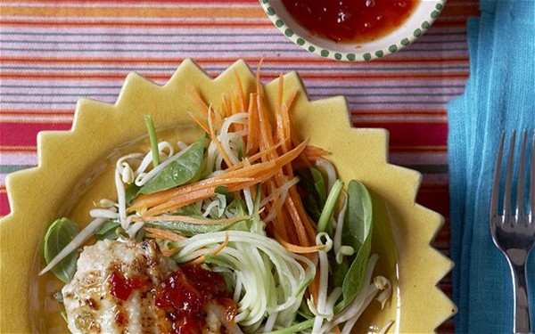 Griddled lime chicken with chilli jam