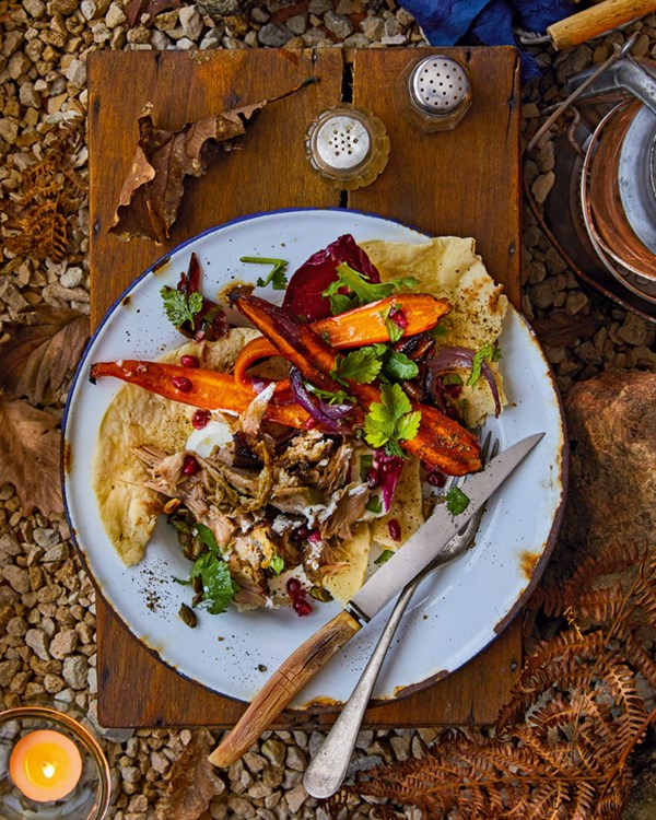 Griddled za'atar flatbreads 
