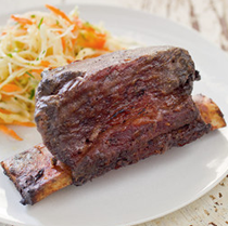 Grill-roasted beef short ribs