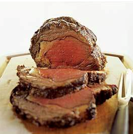 Grill-roasted prime rib with garlic-rosemary crust