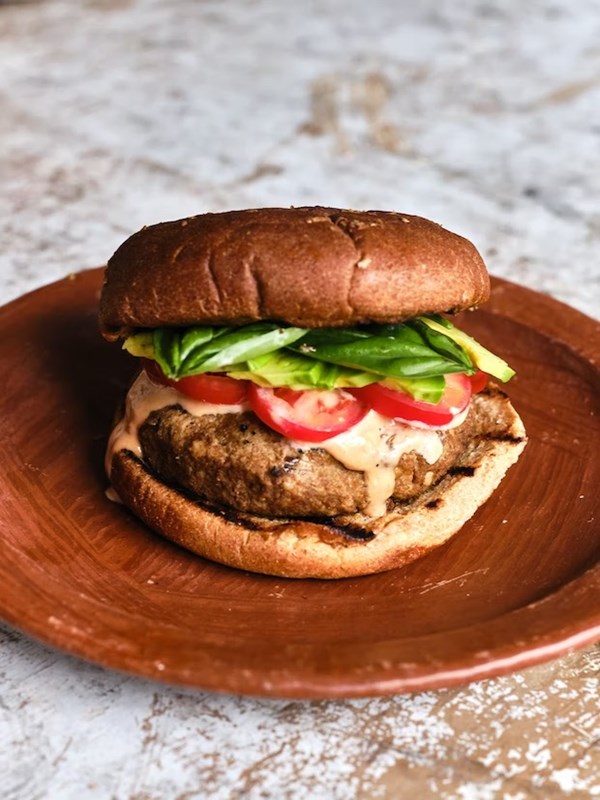 Grillable tofu burgers