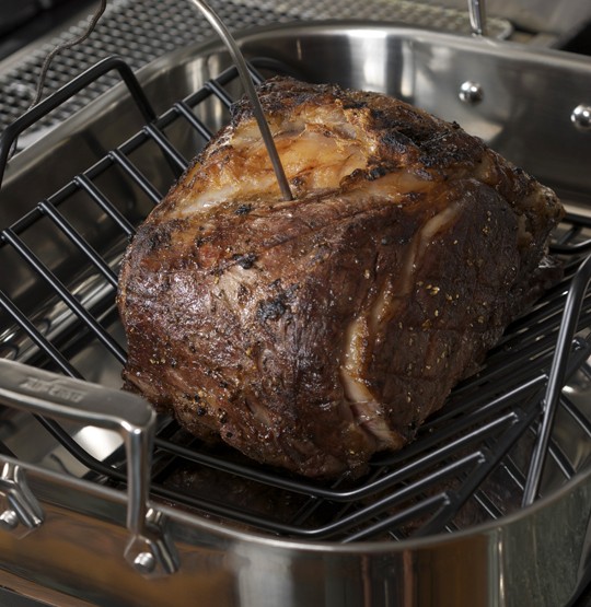 Grilled and roasted beef