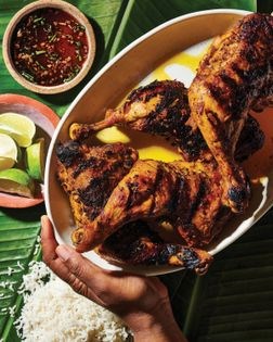 Grilled annatto chicken (Chicken inasal)
