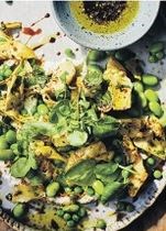 Grilled artichoke & ricotta salad